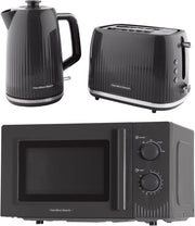 20L 800W Manual Microwave Kettle & Toaster 3‑Piece Kitchen Set