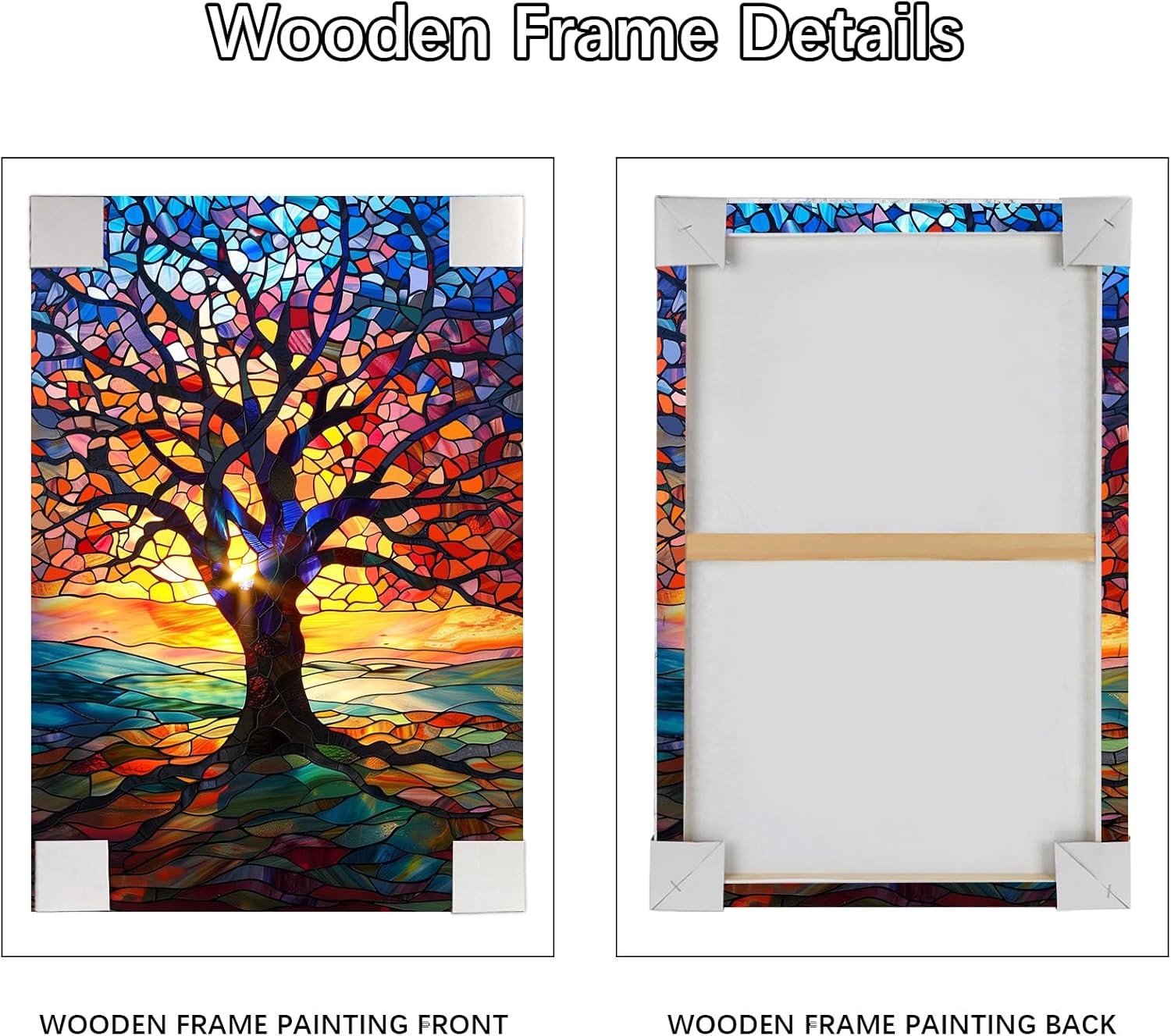 Tree of Life Canvas Wall Art 40x60cm Framed Colourful Print