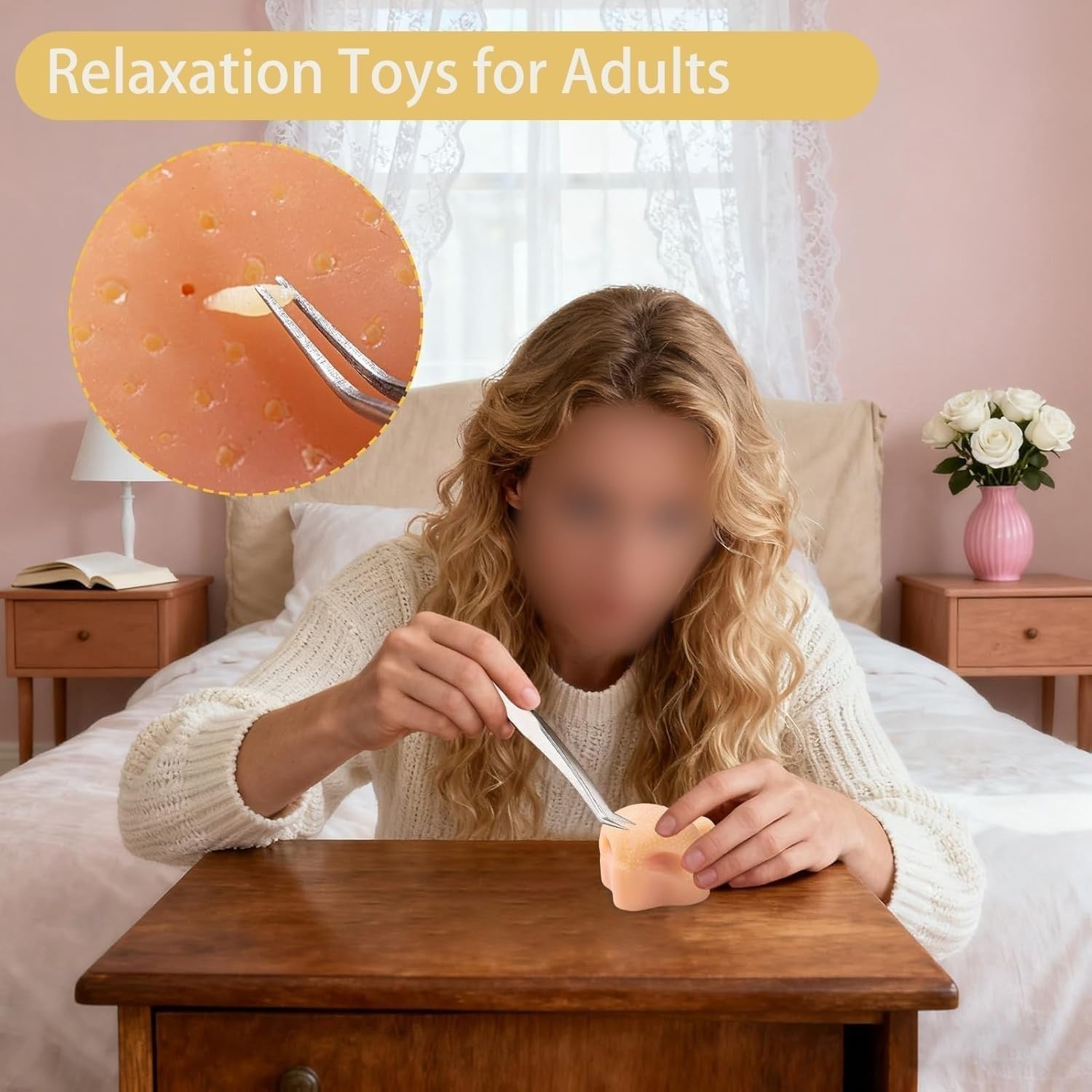 Pimple Popping Fidget Toy Stress Relief Silicone Zit Picking Toy Set