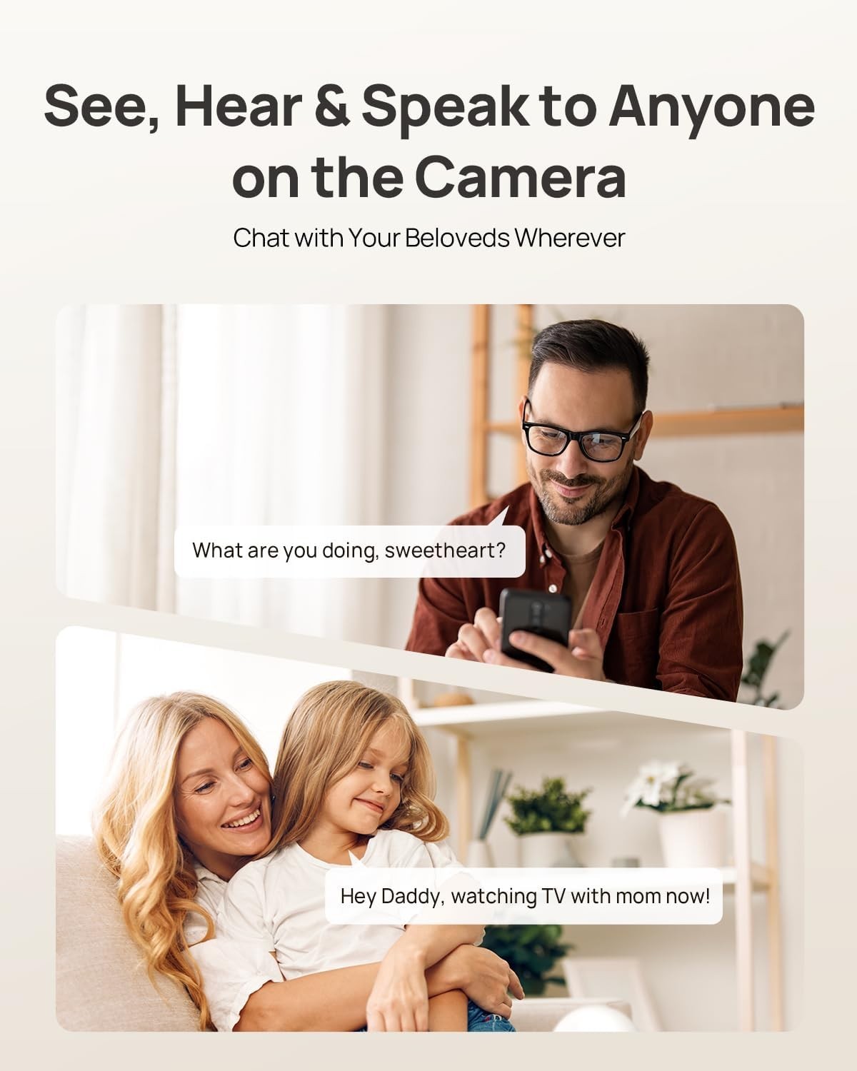 4K Indoor Security Camera 64GB SD Card 360° Pet Baby Monitor WiFi 6