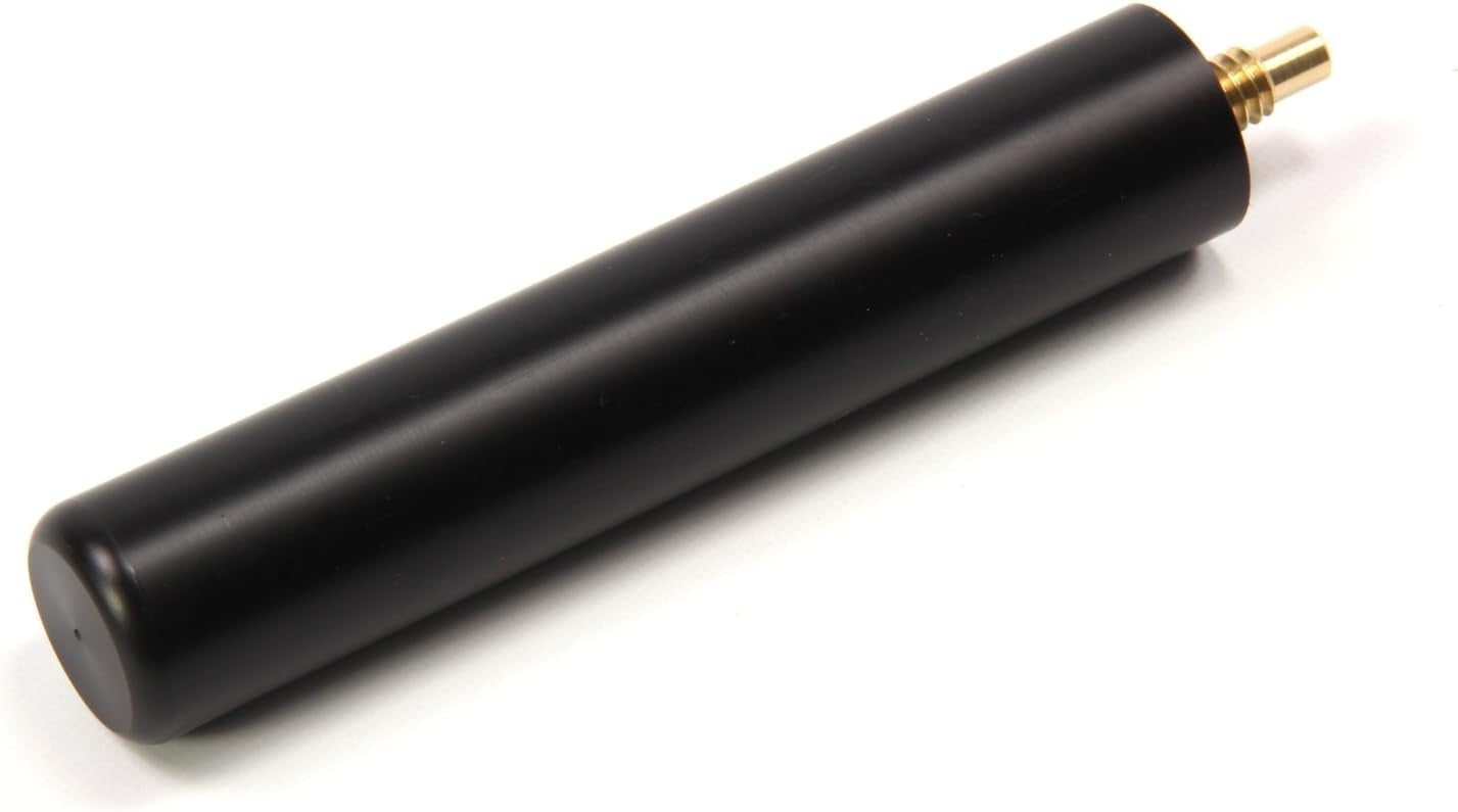 1pc English Pool Cue 7.5–8mm Tip Ash Shaft Ebony Butt + Mini Extension