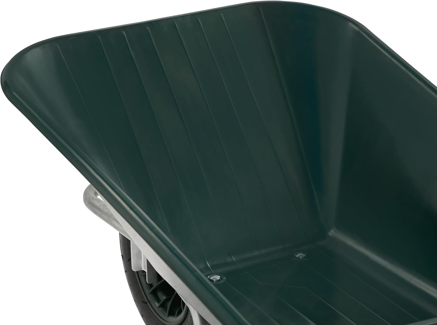 90L 1-Wheel Wheelbarrow Green – Pneumatic Tyre Steel Frame w/ Ergo Handles 120kg
