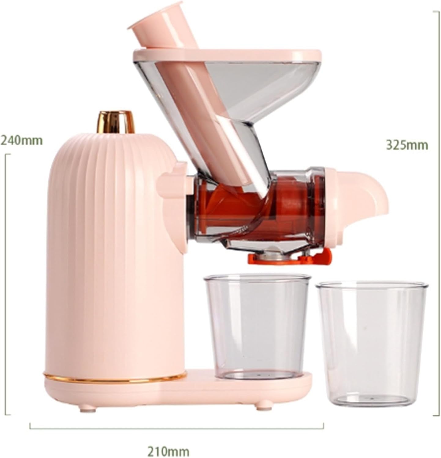 Slow Masticating Juicer 100W Cold Press Quiet High Juice Yield