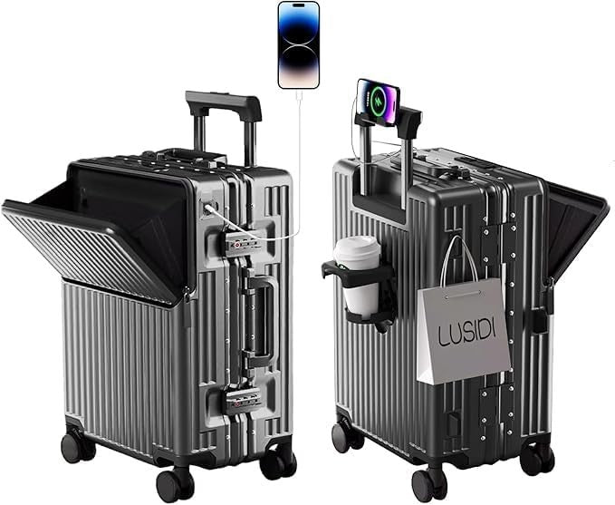 Carry On Luggage 20'' TSA Lock PC Hard Shell 360° Wheels Airline Approved