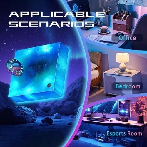 Magnetic Levitating UFO Lamp Floating 360° RGB Galaxy Light Desk Decor