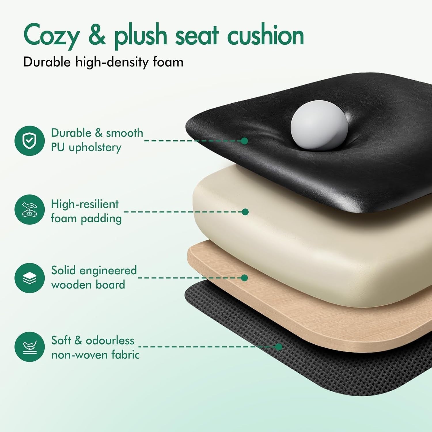 Luxury Ergonomic Office Chair Recliner Executive PU Leather Gaming Desk Seat