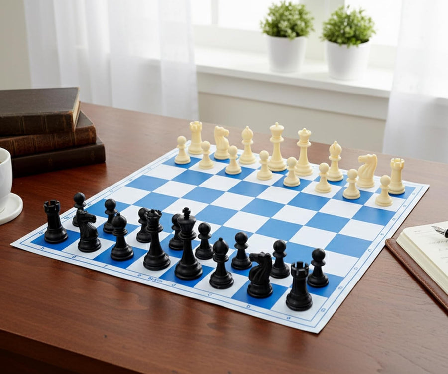 16" Wooden Chess Board | 16×16 Rosewood Board Only | Premium Hand-Carved Squares