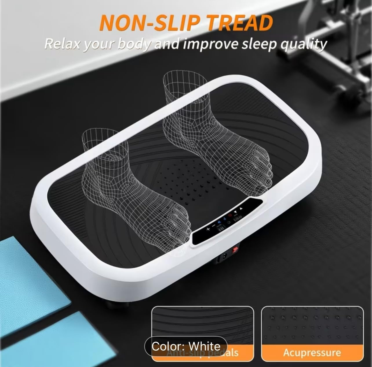 Vibration Plate Exercise Machine 120 Speed 200W Home Fitness
