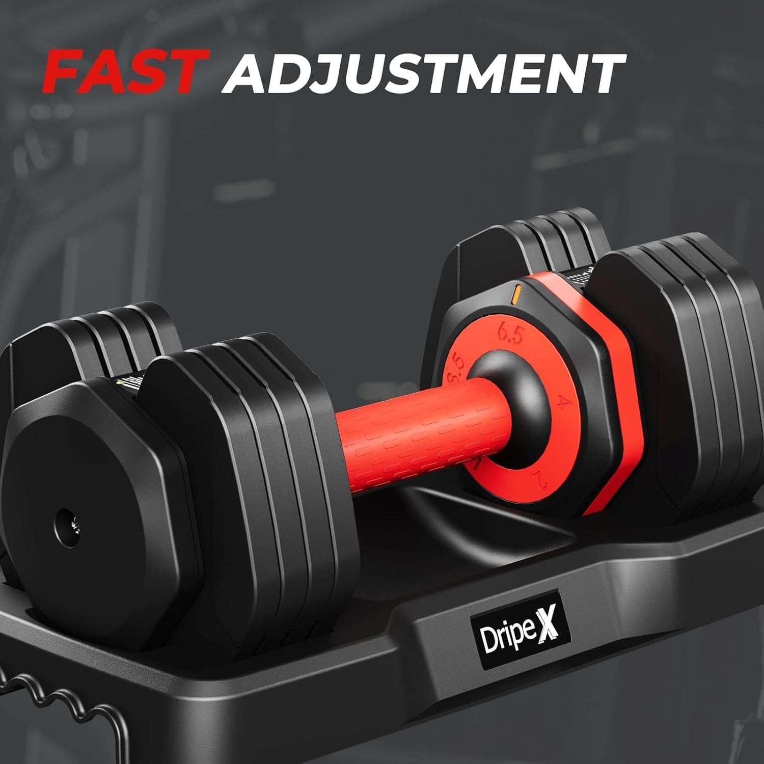 11kg Smart Dial Dumbbells Pair Safety Lock Anti Slip Home Training