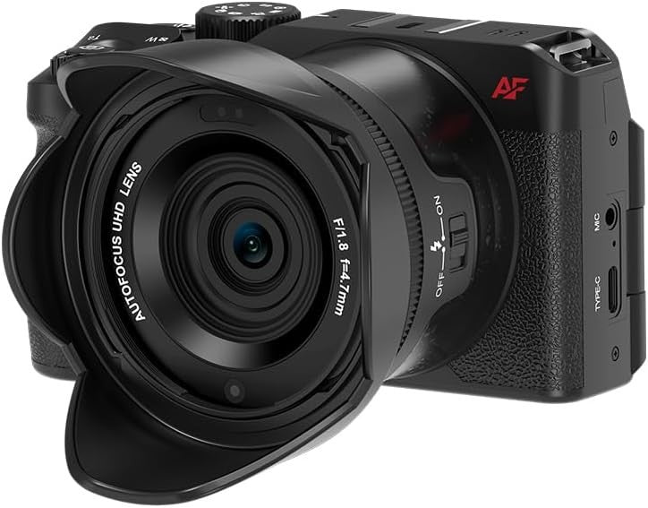 5K Digital Camera 80MP 18X Zoom Flip Screen WiFi Vlogging Cam