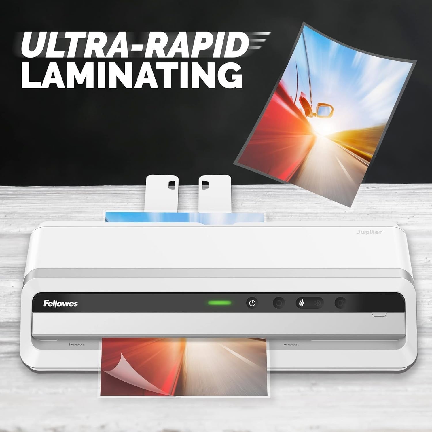 12.5” Thermal Laminator 60s Warm-Up AutoSense 6-Roller Heavy Duty