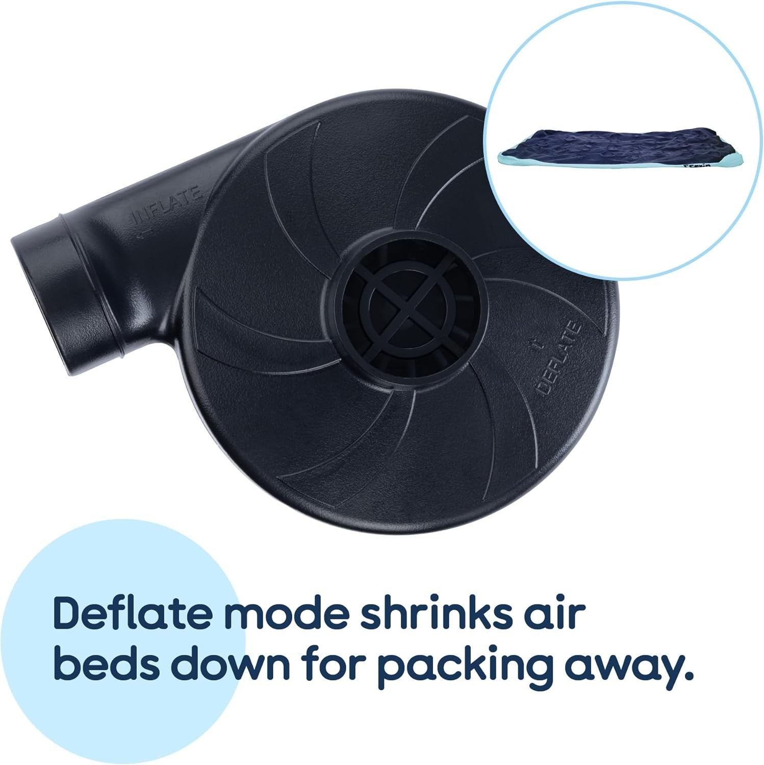 Double Airbed with Pump – Quick Inflate & Deflate, Waterproof, Portable Mattress
