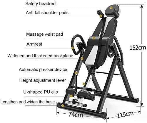 Adjustable Foldable Inversion Table for Back Pain Relief & Posture Support