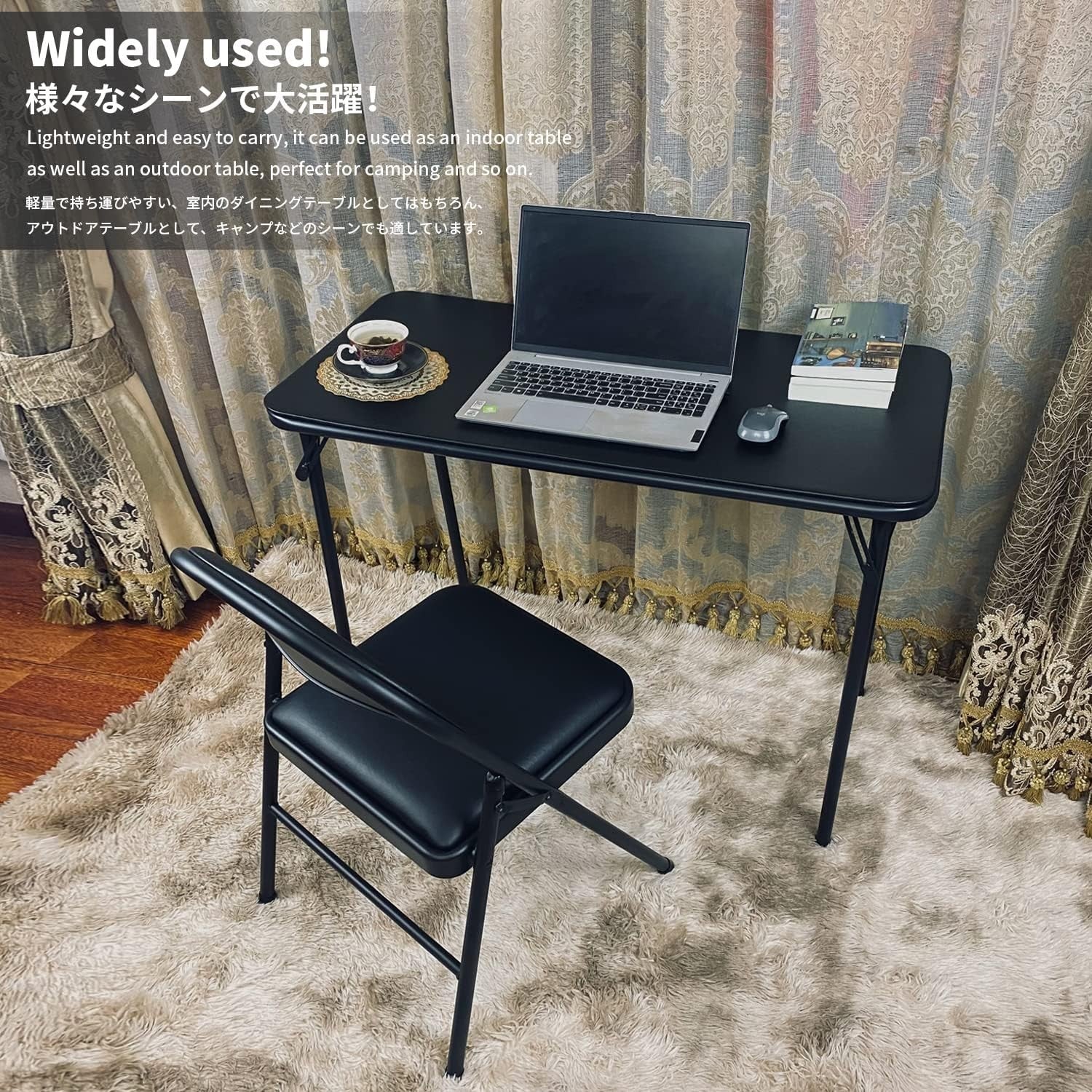 Portable Folding Table & Chairs Set - Compact, Lightweight, Indoor/Outdoor
