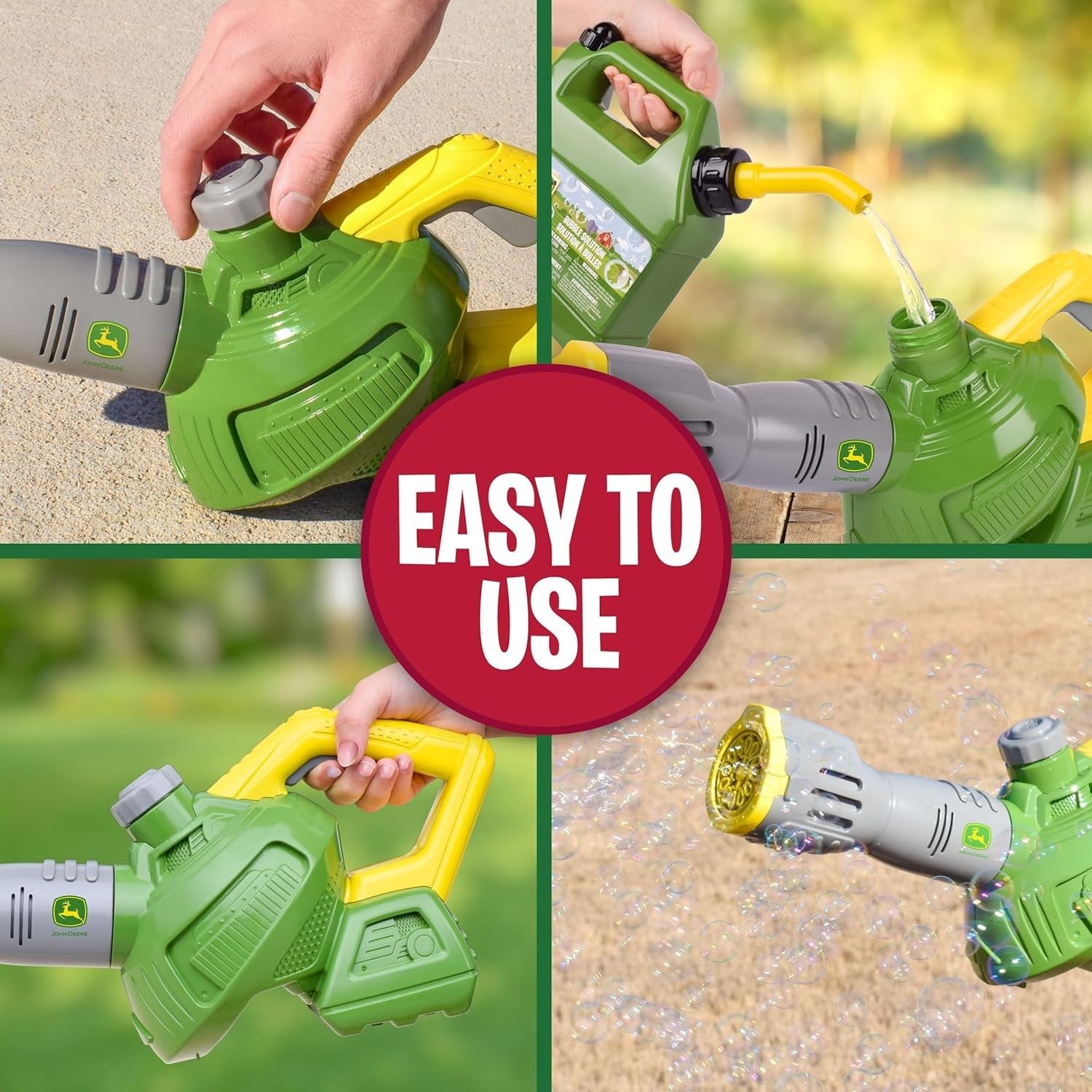 Bubble Leaf Blower Toy Kids With 44oz Solution
