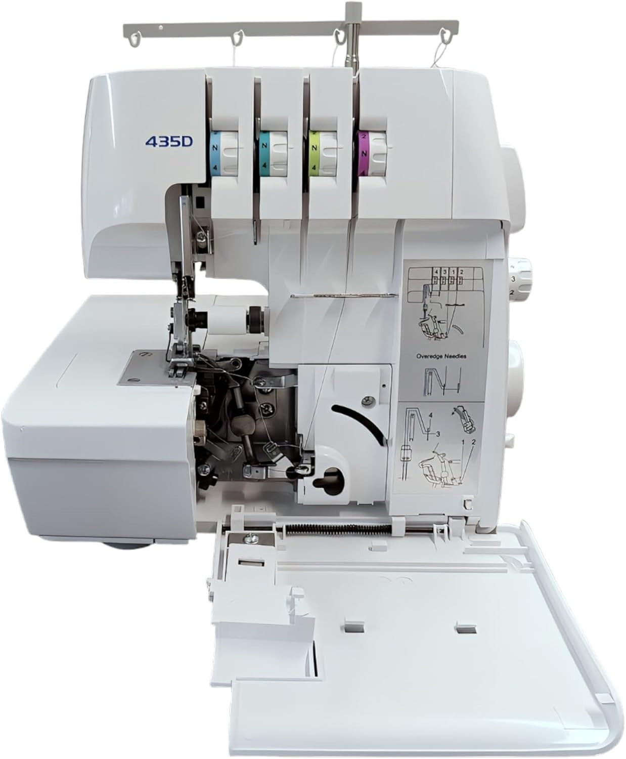 3/4 Thread Overlocker Serger Sewing Machine Differential Feed LED 91W