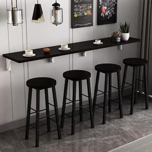 Folding Wall Table for Small Spaces Narrow Long Drop-Leaf Desk Heavy Duty