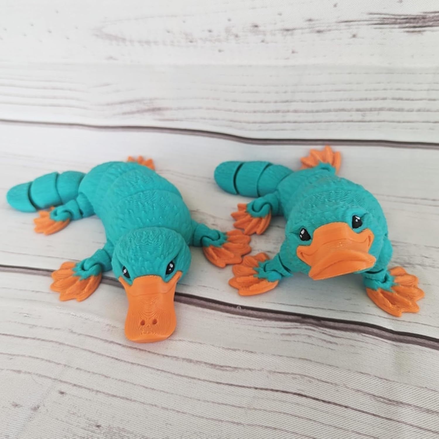 3D Printed Articulated Platypus Fidget Toy Flexible Stress Relief Gift