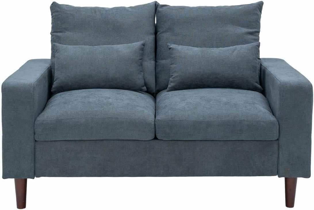 3+2 Seater Sofa Set Grey Fabric Upholstered Living Room Couch Suite Home (V)