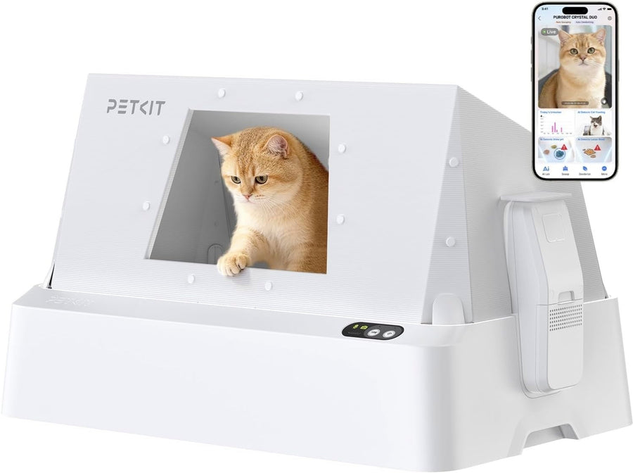 Self Cleaning Cat Litter Box AI Camera Auto Cleaning Odor Control XL