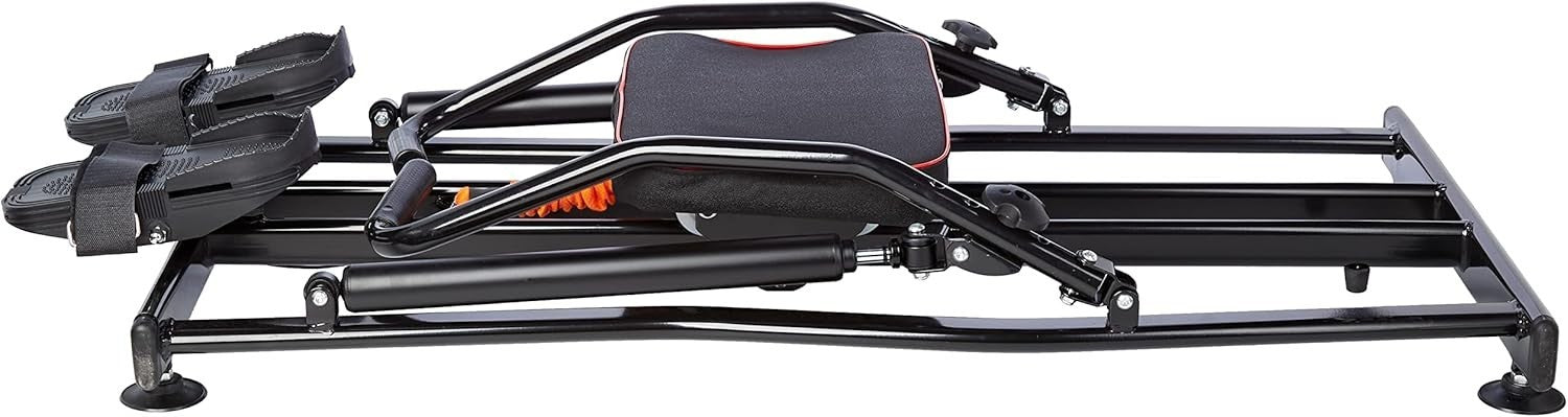 Hydraulic Rowing Machine Full Body Trainer Adjustable Resistance LCD Home Gym