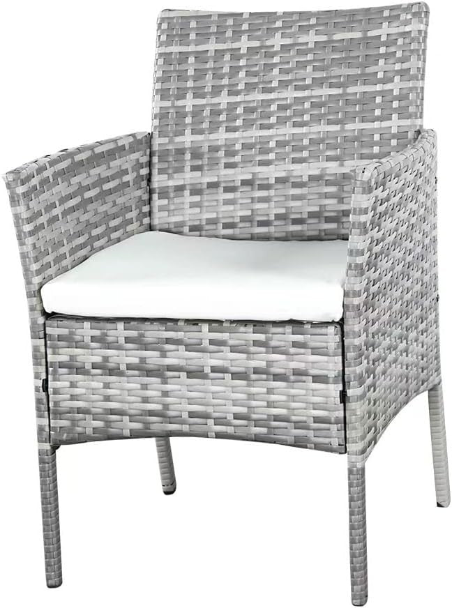 Rattan Garden Furniture Set 4 Piece Sofa Chairs Table Outdoor Patio