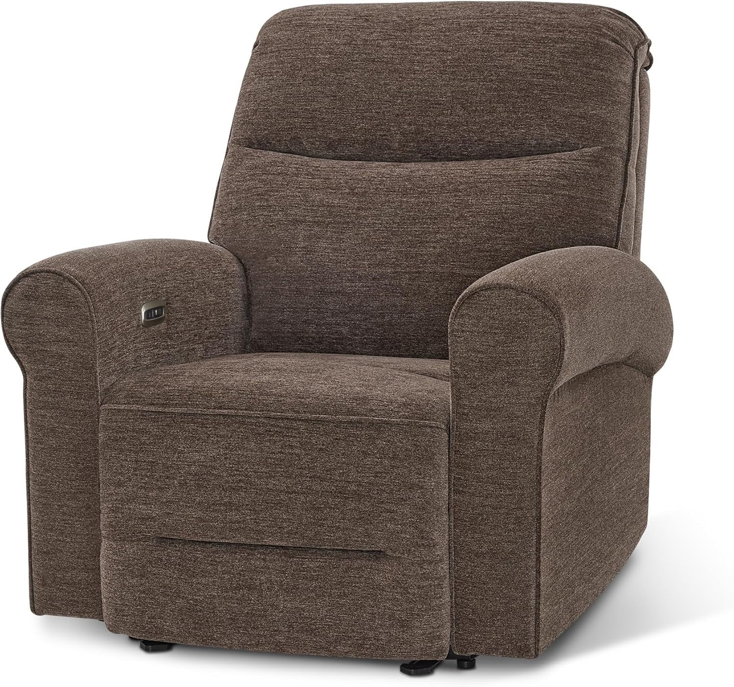 Wall Hugger Recliner Chair Small Space RV Compact Electric USB Fabric Medium