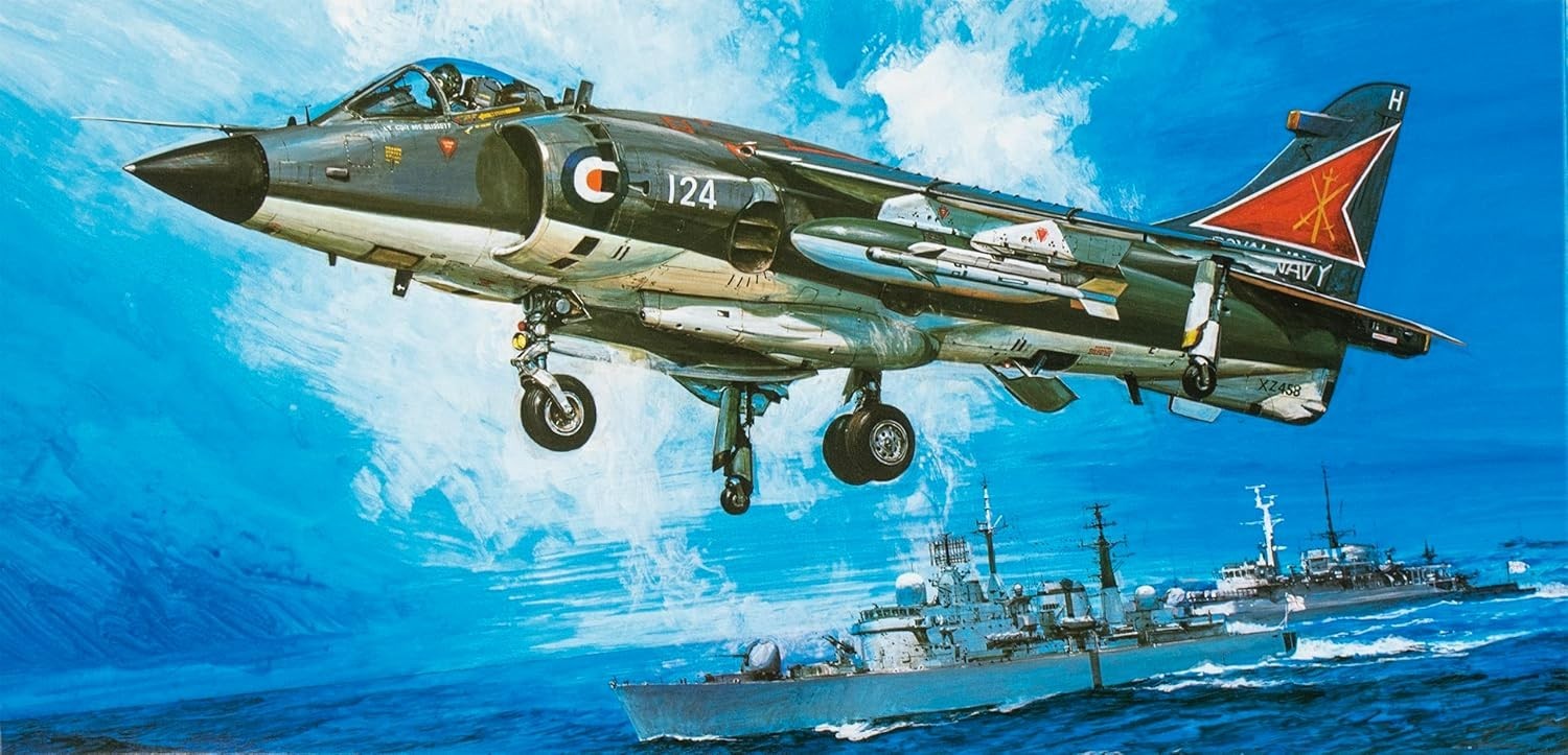 1:48 Scale Sea Harrier FRS1 Model Kit – Detailed Military Aircraft Assembly