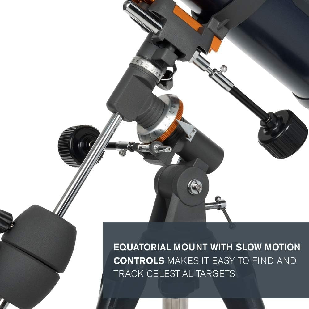 Grey 130mm EQ Reflector Telescope with Motor Drive & Moon Filter