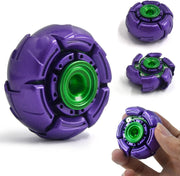Purple Green Metal Fidget Spinner UFO Open Shell Smooth Spin EDC