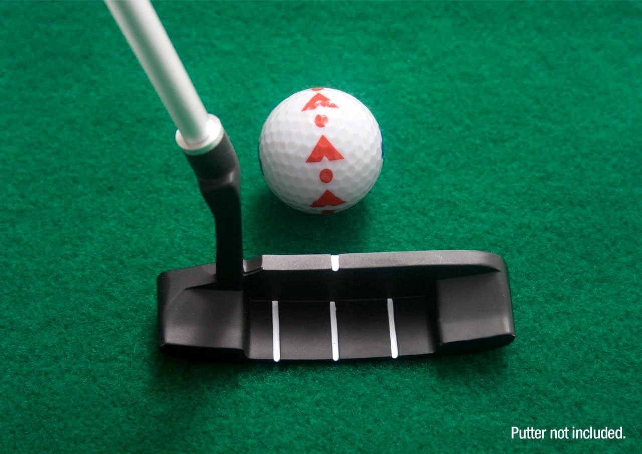 Golf Putting Mat 6ft Indoor Practice Green Alignment Trainer Home Office