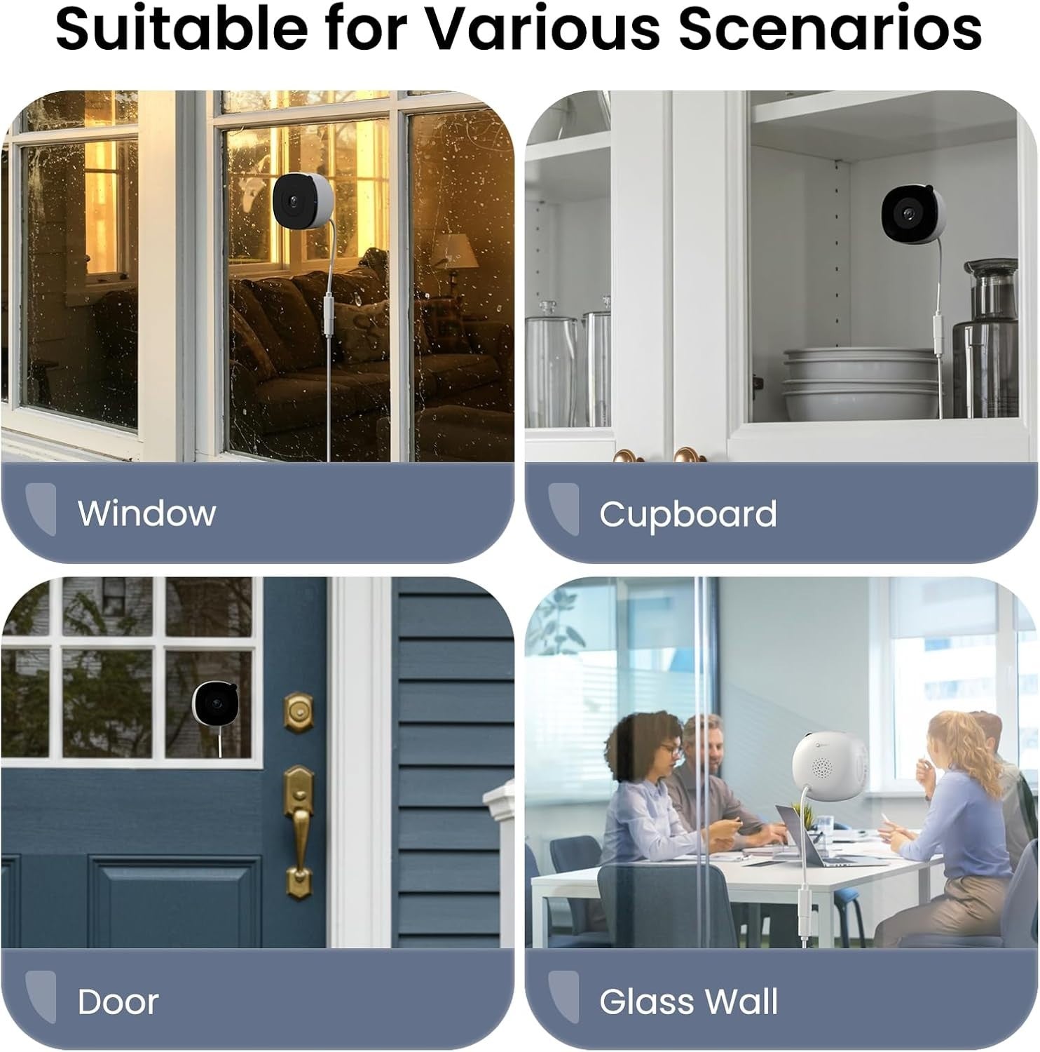 2K Window Security Camera Dual Band WiFi AI Detection Night Vision