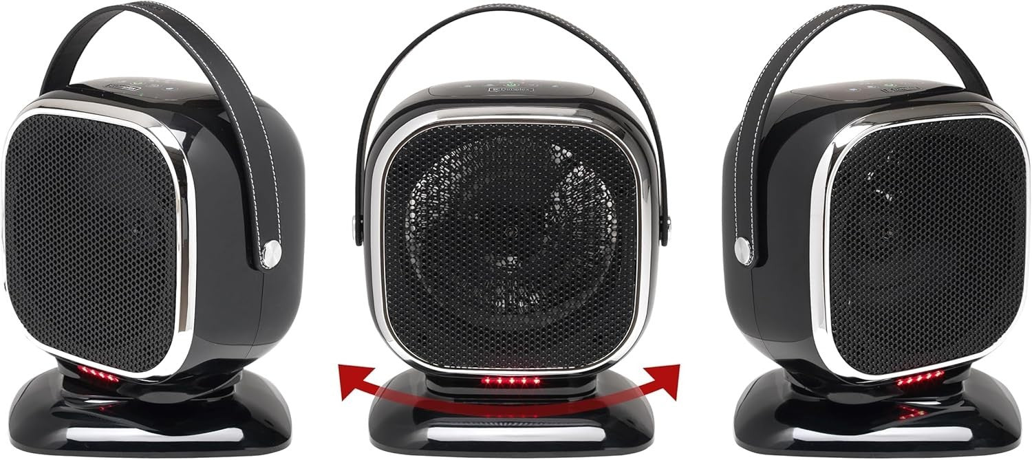 2-in-1 Digital Fan Heater & Cooler – 3kW Oscillating Desk Fan Timer & Bluetooth