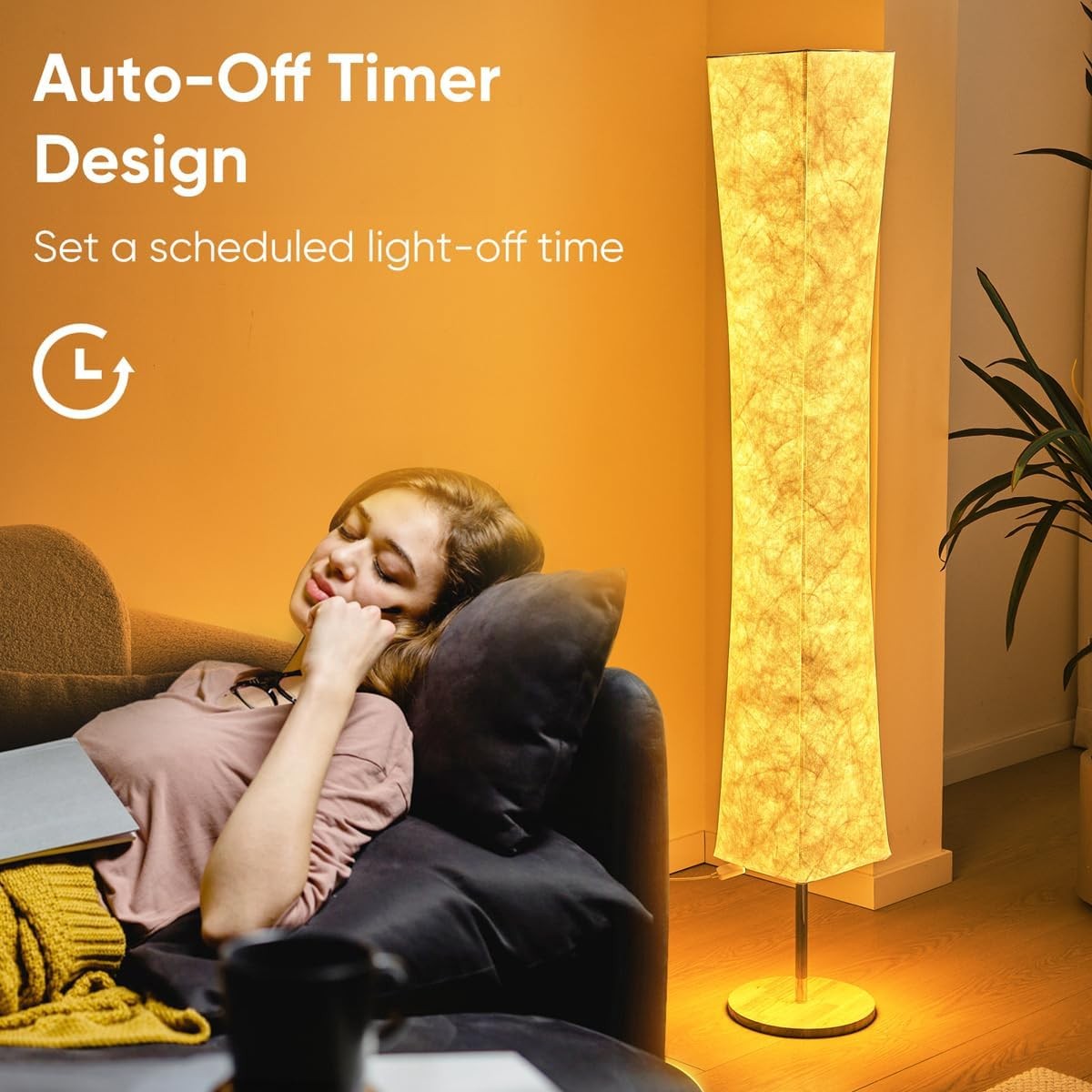 LED Floor Lamp Remote Dimmable 3 Colour Modern Standing Corner Light