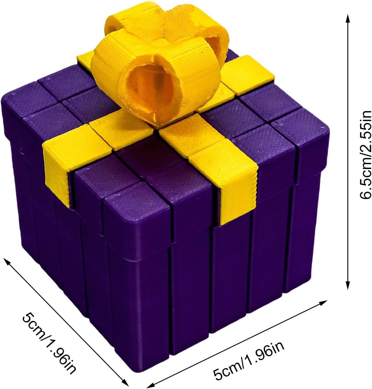 DIY 3D Printed Christmas Box Fidget Toy Building Blocks Stress Relief