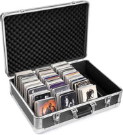120 CD DVD Storage Case Portable Aluminium Lockable Media Organizer