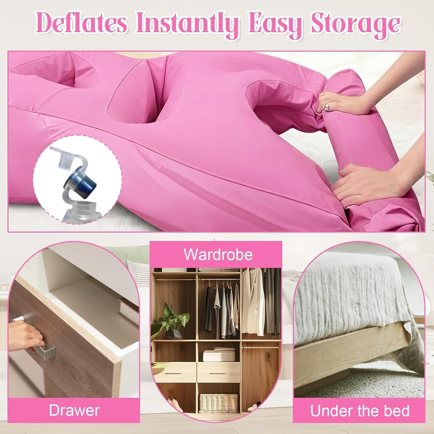 Pregnancy Pillow Mattress with Belly Hole Full Body Support Sleep Aid