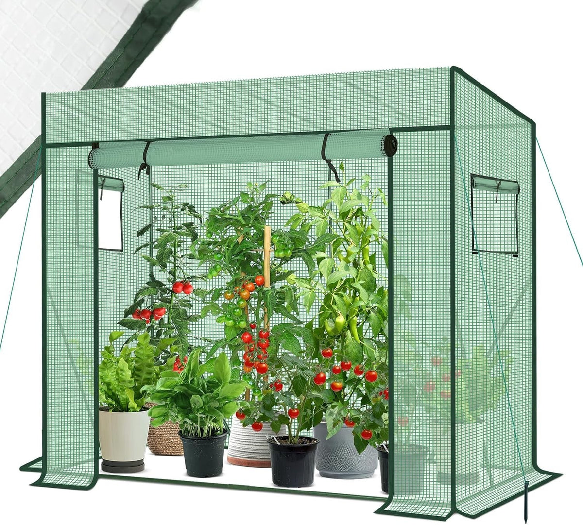 XL Tomato Greenhouse Tent 200x170x150cm Waterproof PE Frame Garden House