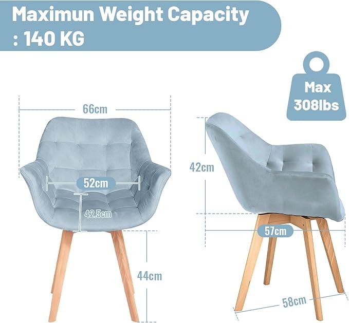 Grey Velvet Swivel Accent Armchair Vanity Makeup Chair Wood Legs