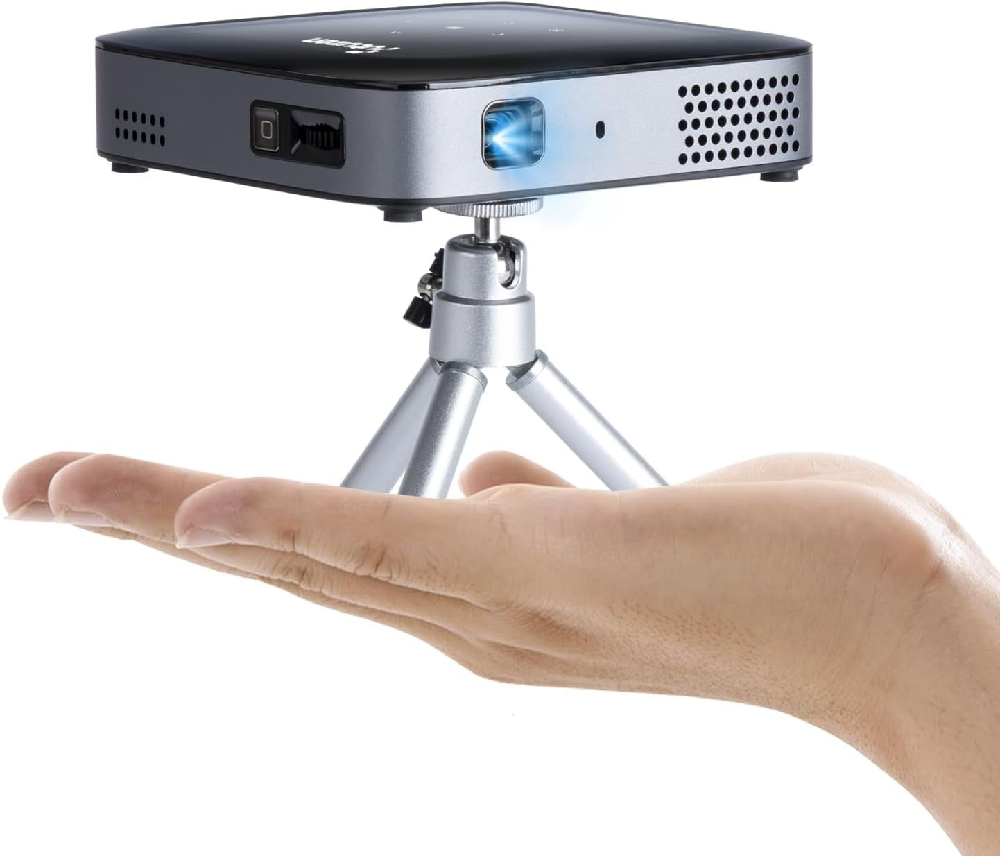 Pocket DLP Projector 4K Ready WiFi Bluetooth Battery Tripod Mini