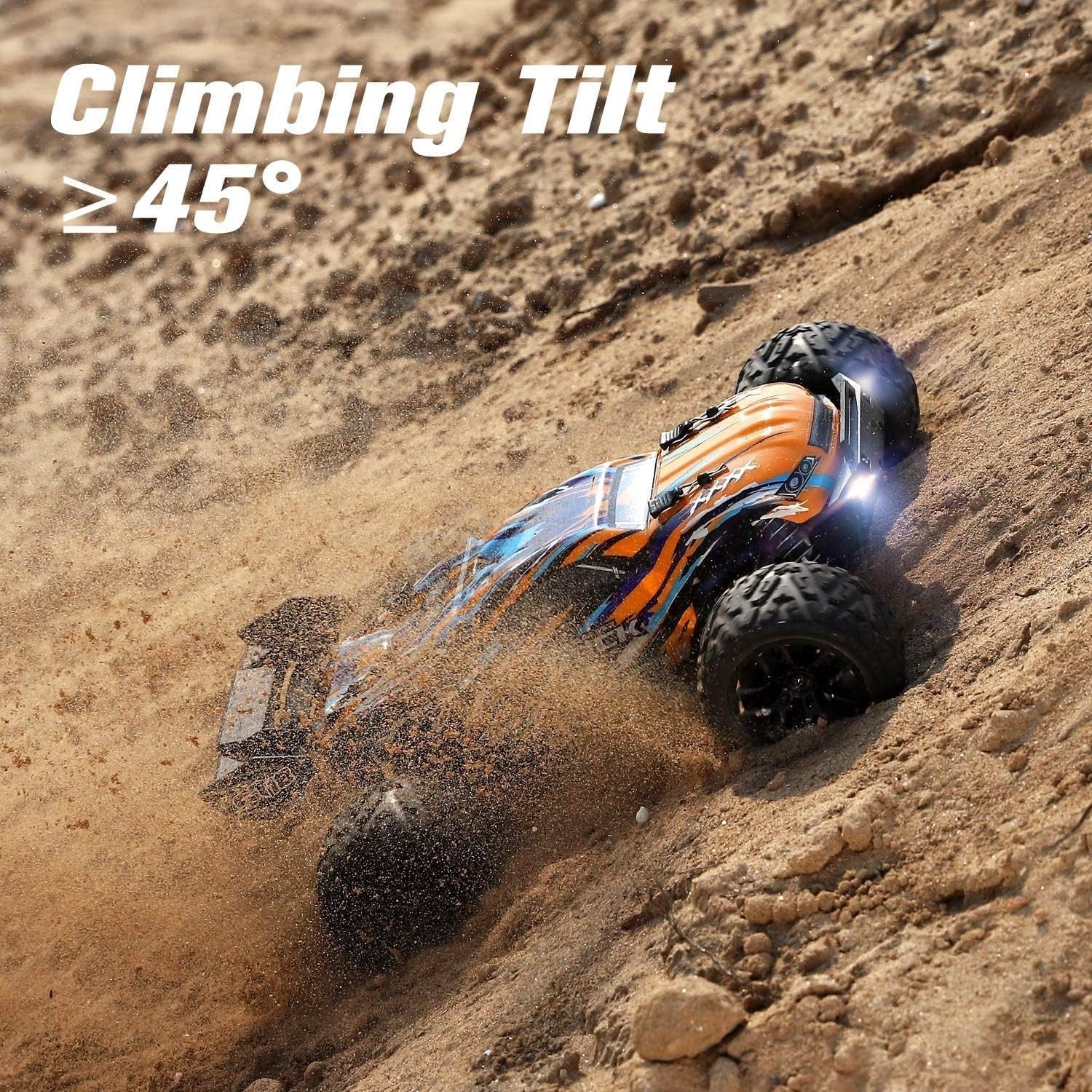 1:18 4WD RC Car 36KMH Waterproof Off-Road Monster Truck 2 Batteries 2.4GHz Gift