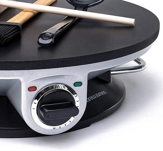 Crepe Pancake Maker 1300W Non-Stick 33cm Electric Hotplate + Tools