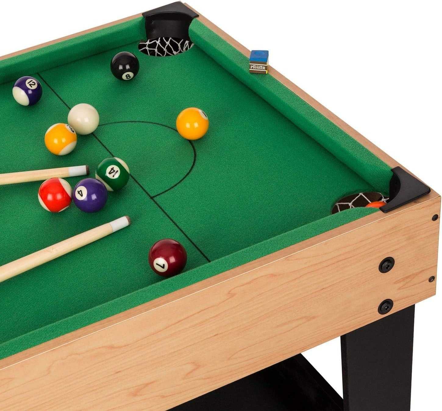 15-in-1 Multi Game Table Pool Foosball Hockey Tennis Chess Set