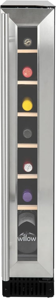 Slim Under Counter Wine Cooler Fridge Digital Touch Control Stainless Steel