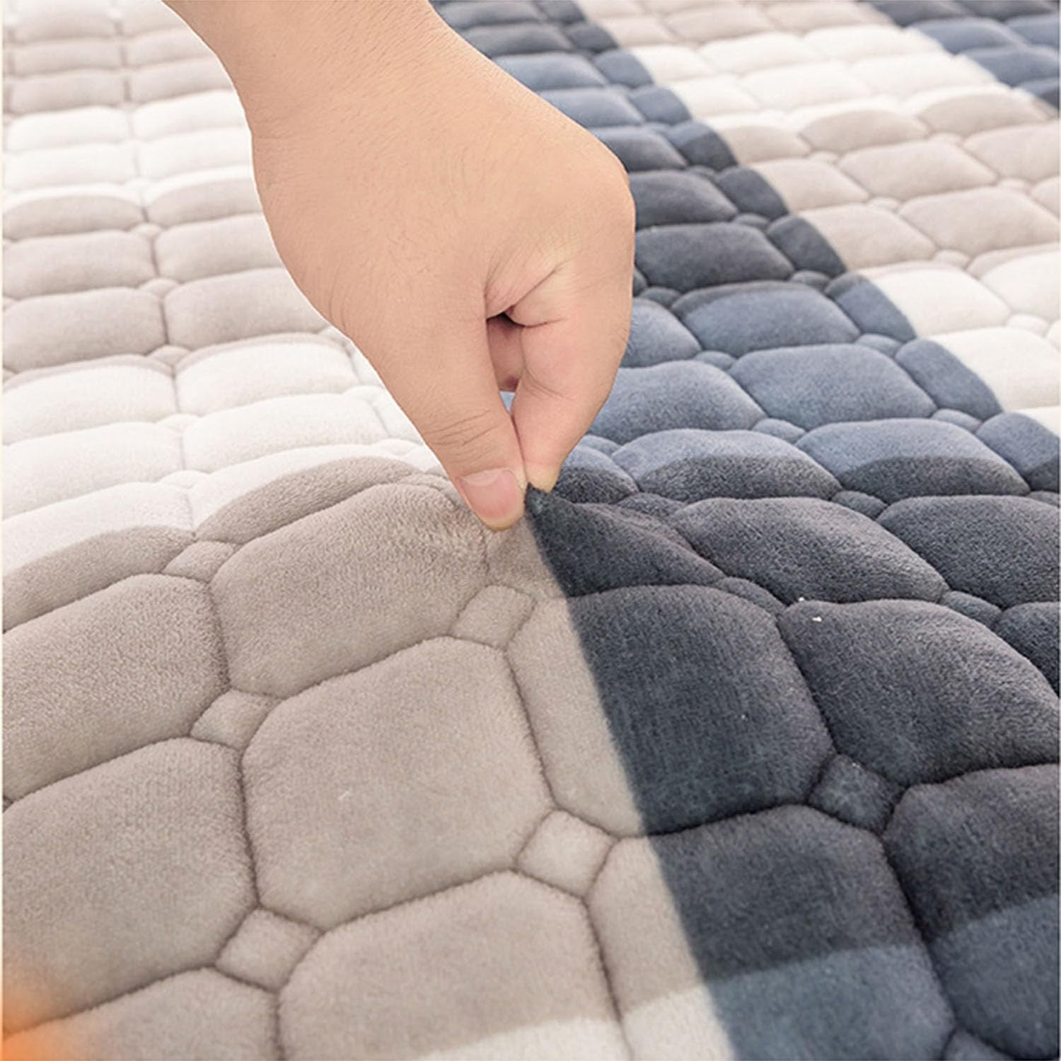 Double Futon Mattress Floor Bed 200x220cm Foldable Tatami Soft Pad