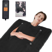 Portable Sauna Blanket – Fast Heating 20s, 0-60min Timer, Home Detox Spa