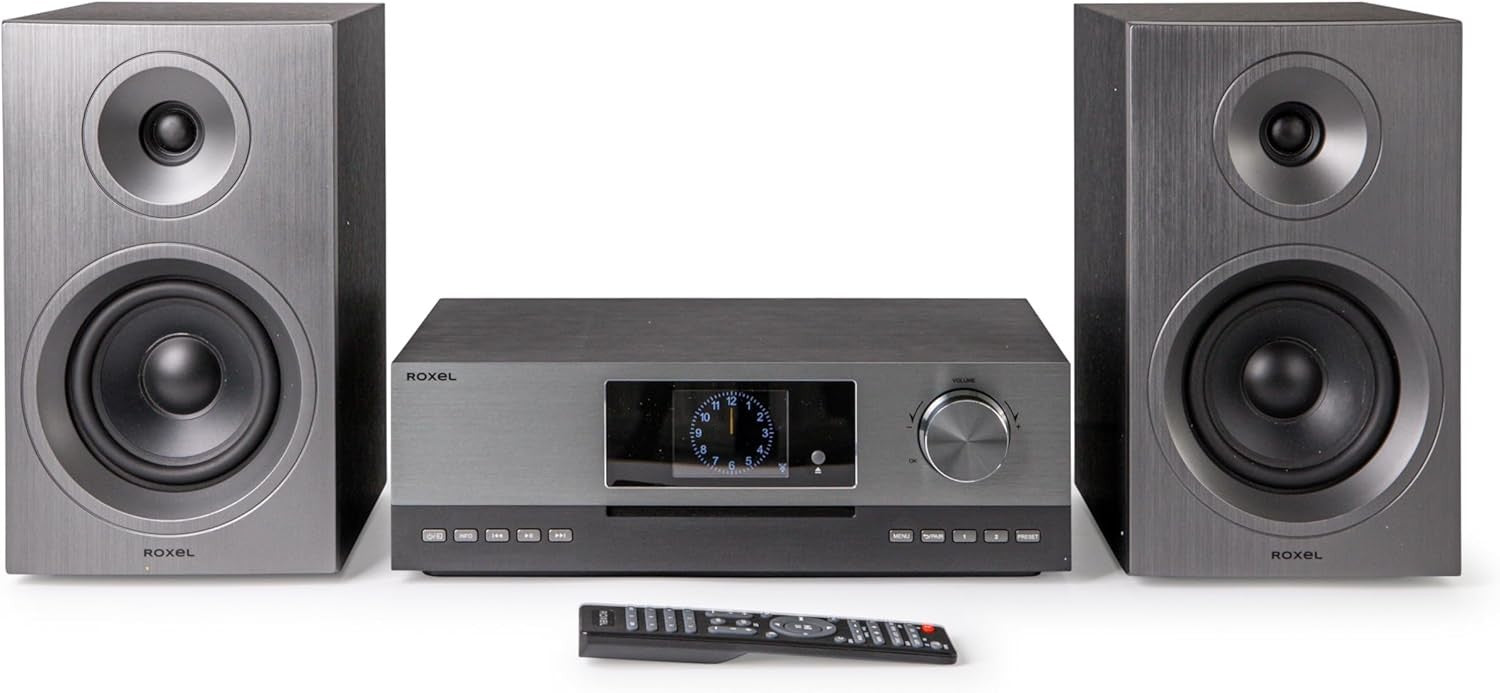 100W WiFi HiFi Stereo System | CD Player Bluetooth DAB+ Radio | HDMI USB AUX