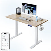 AI Electric Standing Desk Smart App Sit Stand Height Adjustable 120x60cm