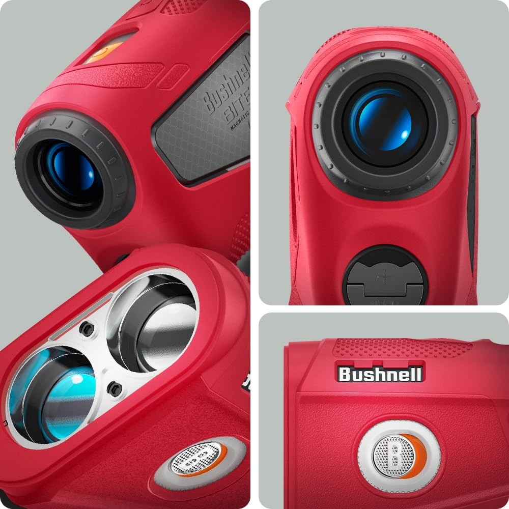 Golf Rangefinder Silicone Case Shockproof Protective Cover Carry Sleeve Red