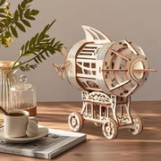 3D Wooden Airship Puzzle Model DIY Craft Kit for Adults - Creative Home Decor